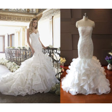 Euopean Design Ruffle jupe robe de mariée